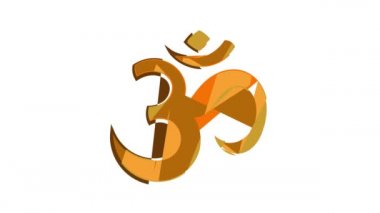 Hindu Om simgesi canlandırması