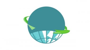 Dünya çapında ok sembolü animasyonu