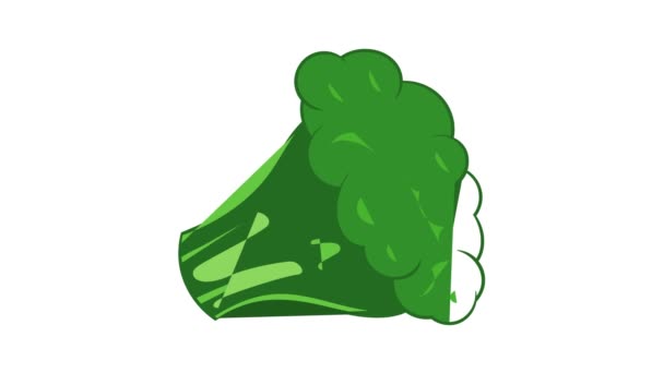 Animation icône brocoli — Video