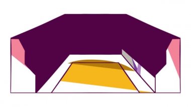 Dikdörtgen stadyum simgesi canlandırması