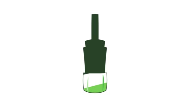 Animación del icono del atomizador electrónico del cigarrillo — Vídeo de stock