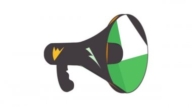 Yeşil hoparlör simgesi canlandırması