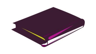 Pembe kitap simgesi canlandırması