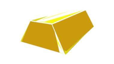 Altın külçeli simge canlandırması