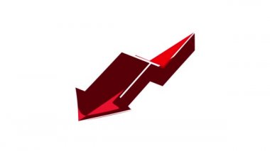 Kırık kırmızı ok simgesi canlandırması