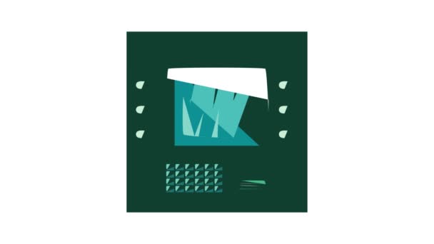 Cash machine icon animation — Stock Video
