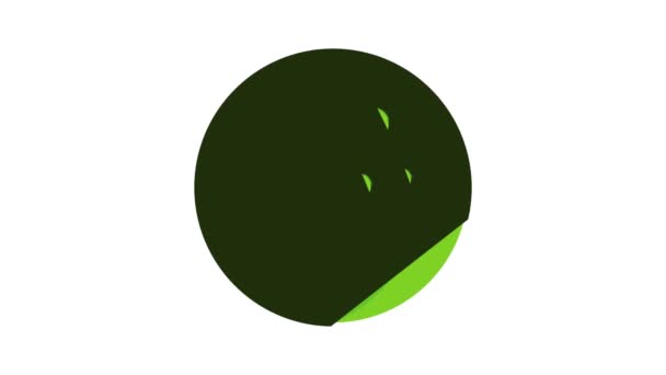 Bowling ball icon animation — Stock Video