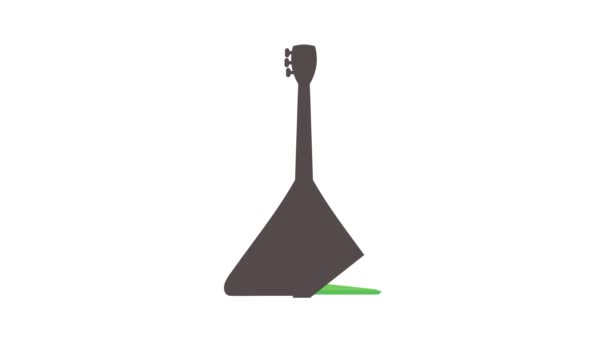 Animazione icona triangolo chitarra — Video Stock