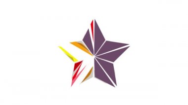 LGBT simge canlandırmasının renklerinde yıldız