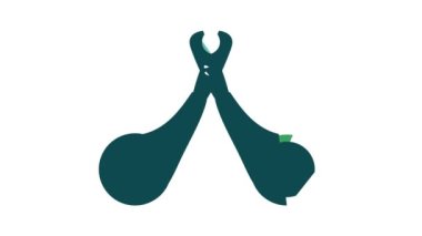 Evcil hayvan tırnak makasları simge canlandırması