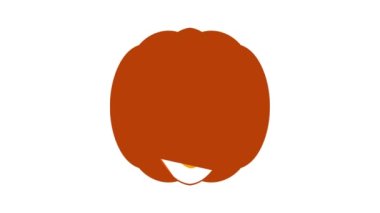 Cadılar Bayramı balkabağı simgesi canlandırması