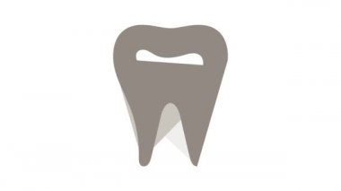 Beyaz diş simgesi canlandırması