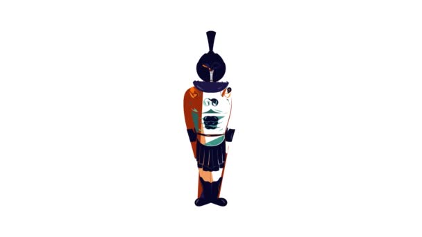 Ancient Egyptian warrior icon animation