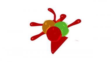Paintball blob simgesi canlandırması