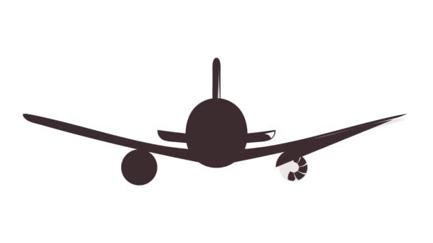 Animation des Frachtflugzeugs — Stockvideo