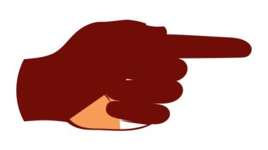 İşaretli el hareketi simgesi canlandırması