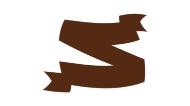 Columbus Günü kurdele simgesi canlandırması