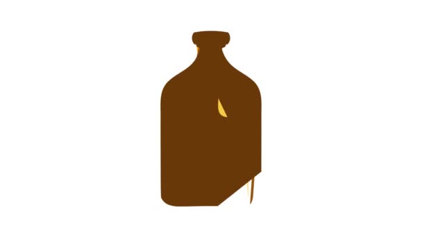 Embalaje para la animación icono de aceite de motor — Vídeo de stock