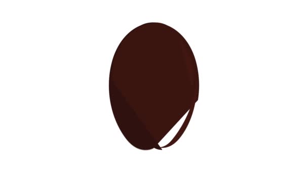 Icono de grano de café animación — Vídeo de stock