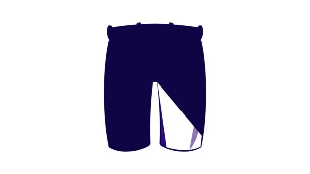 Mens clássico shorts ícone animação — Vídeo de Stock