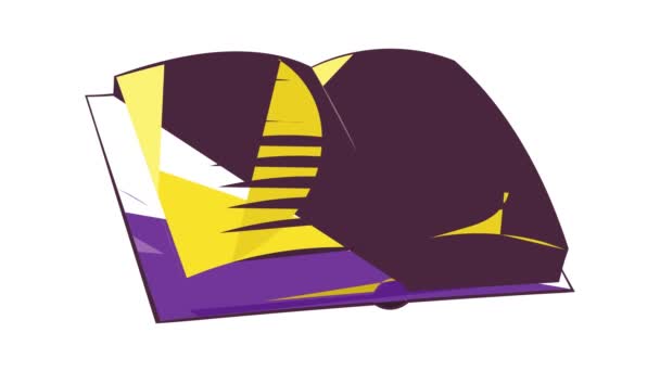 Анимация иконок адресной книги — стоковое видео