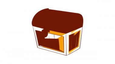 Ahşap dower göğüs simgesi canlandırması