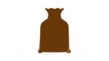 Paketleme çantası simgesi canlandırması