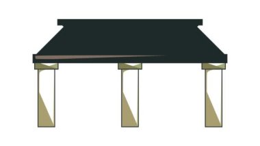 Demiryolu köprüsü simgesi canlandırması