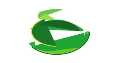 Oval yeşil düğme canlandırması