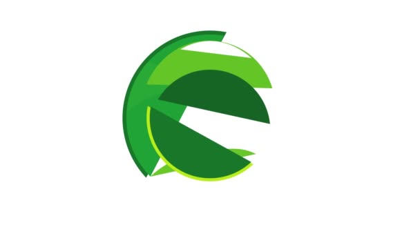 Animazione icona pulsante verde — Video Stock