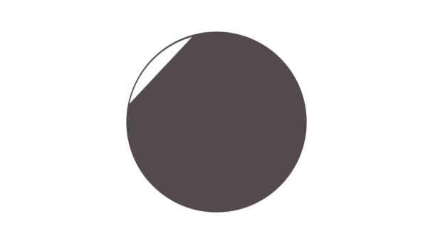 Yin Yang sinal ícone animação — Vídeo de Stock