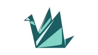 Kağıt güvercin simgesi canlandırması