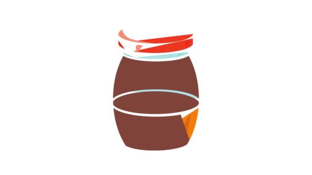 蜂蜜罐图标动画 — 图库视频影像