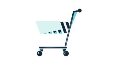 Alışveriş arabası simgesi canlandırması