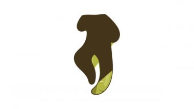 Ginseng kök simgesi canlandırması