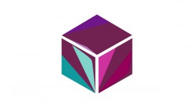 Renkli küp simgesi canlandırması