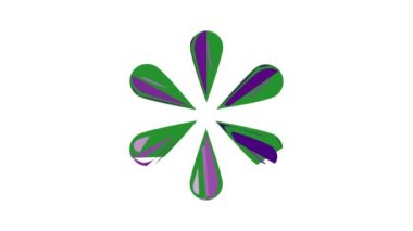 Damla simgesi canlandırmasının soyut çemberi