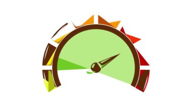 Spor araba hız göstergesi canlandırması