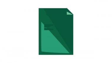 PDF dosya simgesi canlandırması