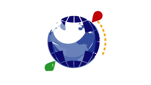 Animation icône Globe — Video