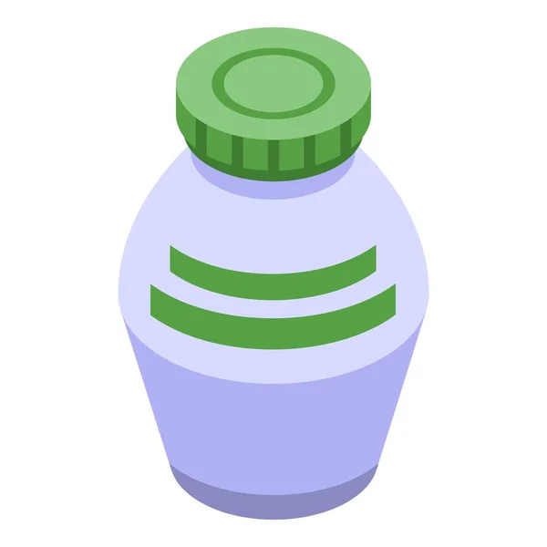 Ícone de garrafa de sal vetor isométrico. Alimentos de sódio — Vetor de Stock