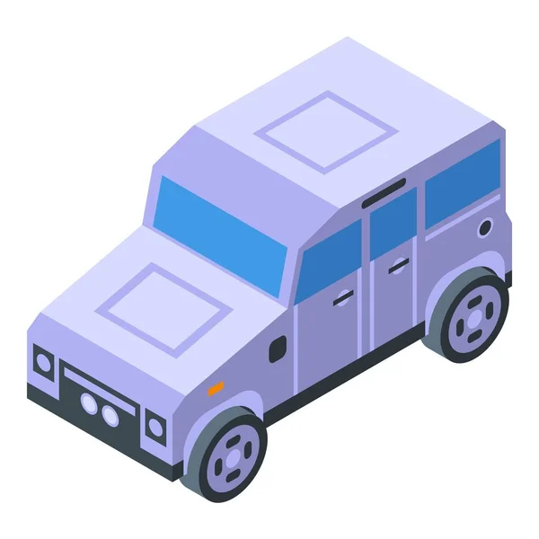 Safari jeep icon isometric vector. Vehicle car — Stock Vector