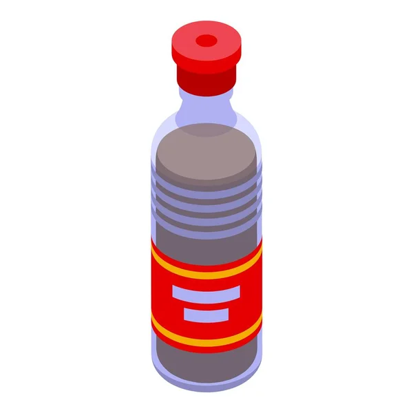 Soy saucem bottle icon isometric vector. Chinese sauce — Stock Vector