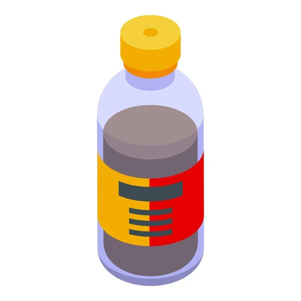 Condiment soja fles icoon isometrische vector. Japanse saus — Stockvector