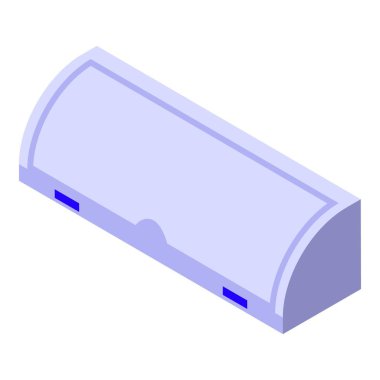 Uçak bagaj yeri ikon izometrik vektörü. Turist gezisi