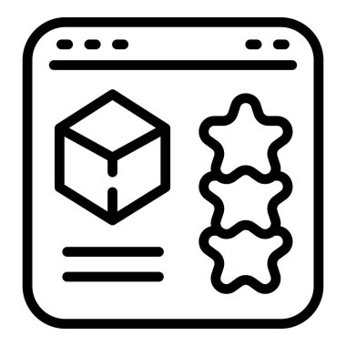 Çevrimiçi çarpım ikonu ana hatları vektörü. Mağaza satışı