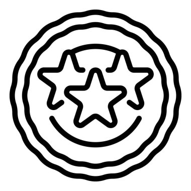 Simge taslak vektörü. Yuvarlak kimlik