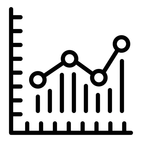 Produktdiagramm-Symbol Umrissvektor. Diagramm — Stockvektor