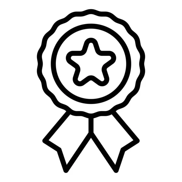 Icono emblema estrella contorno vector. Forma de diseño — Archivo Imágenes Vectoriales
