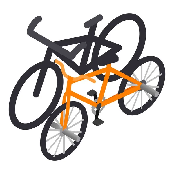 Isometrischer Vektor für Fahrradsymbole. Zwei neue moderne Fahrräder — Stockvektor
